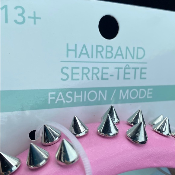 Pink Spiked Hairband - Picture 4 of 4